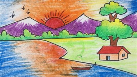 190 Scenery Drawing ideas .